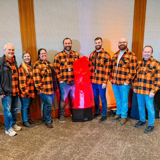 Team Photo in Flannels