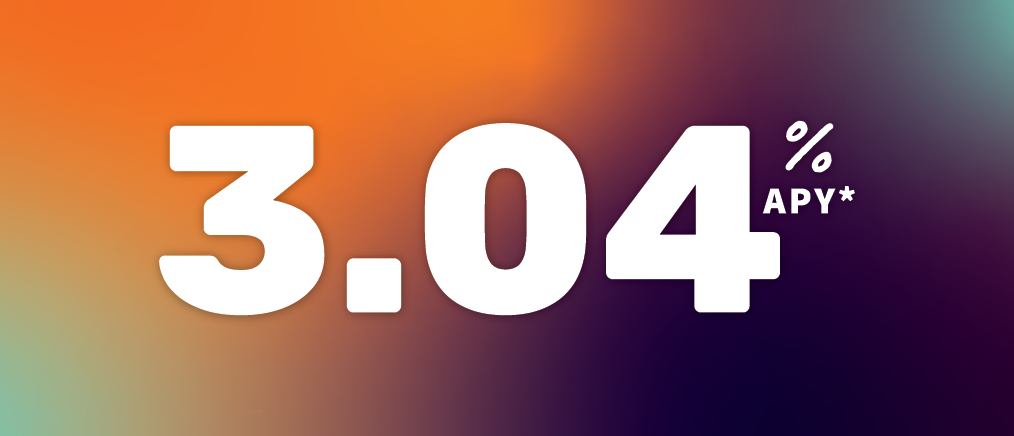 Wide 3 percent APY